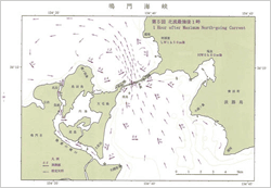 鳴門海峡潮流図