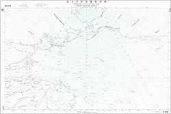 北太平洋大圏航法図