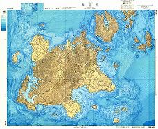 福江島 (海底地形図)