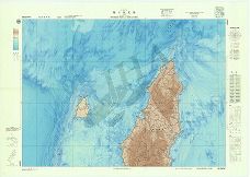 種子島北部 (海底地形図)