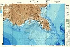 足摺岬 (海底地形図)