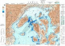 広島湾北部 (海底地形図)