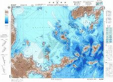 広島湾南部 (海底地形図)