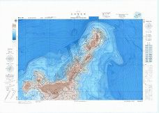 石垣島北部 (海底地形図)