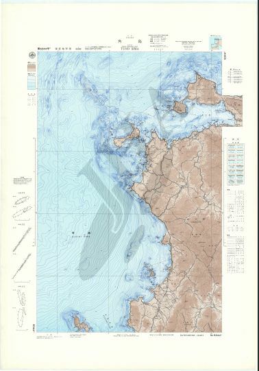 角島 (海底地形図) - ウインドウを閉じる