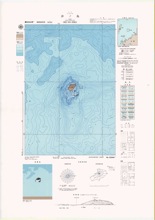 沖ノ島 (海底地形図) - ウインドウを閉じる