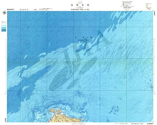 壱岐北部 (海底地形図) - ウインドウを閉じる