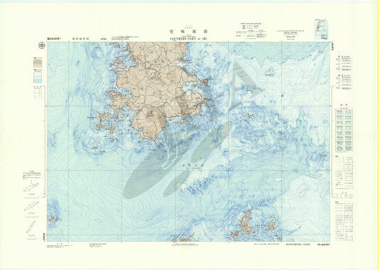 壱岐南部 (海底地形図) - ウインドウを閉じる