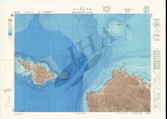 屋久島北西部 (海底地形図) - ウインドウを閉じる