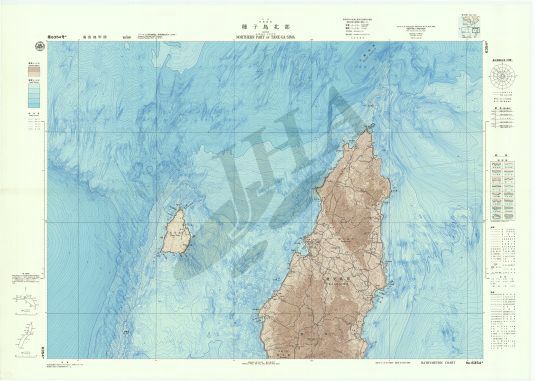 種子島北部 (海底地形図) - ウインドウを閉じる