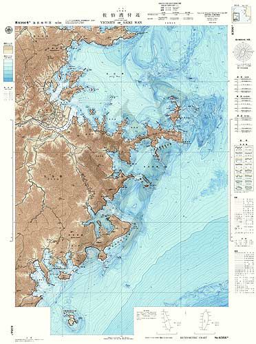 佐伯湾付近 (海底地形図) - ウインドウを閉じる