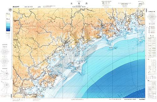 長島湾 (海底地形図) - ウインドウを閉じる