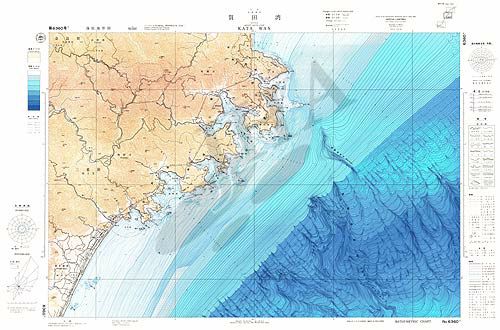 賀田湾 (海底地形図) - ウインドウを閉じる
