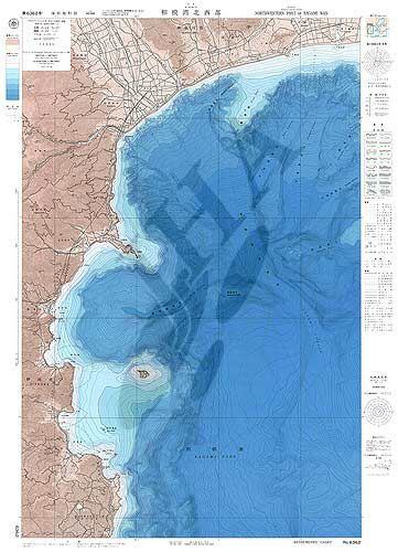 相模湾北西部 (海底地形図) - ウインドウを閉じる