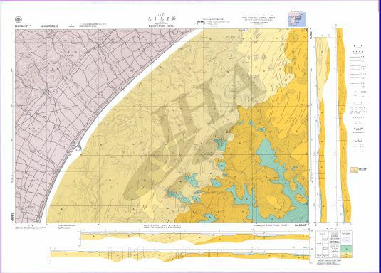 九十九里浜 (海底地質構造図) - ウインドウを閉じる