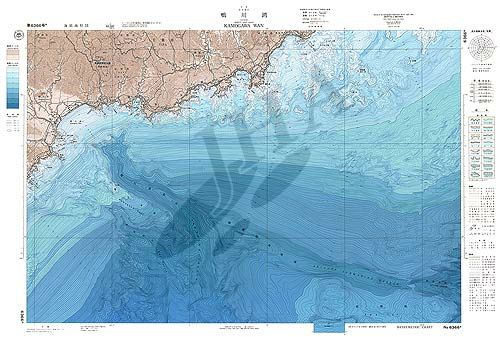 鴨川湾 (海底地形図) - ウインドウを閉じる
