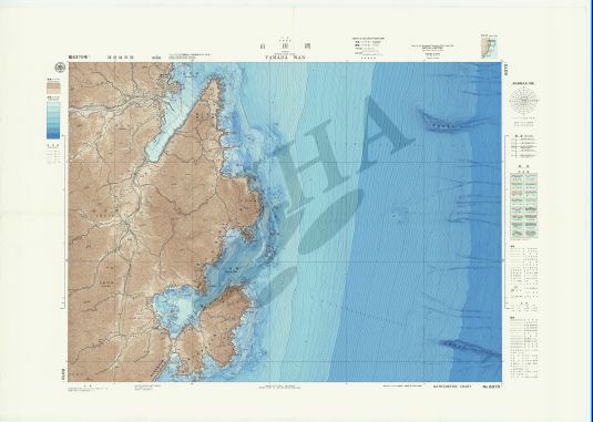 山田湾 (海底地形図) - ウインドウを閉じる
