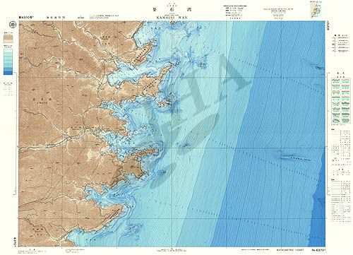 釜石湾 (海底地形図) - ウインドウを閉じる