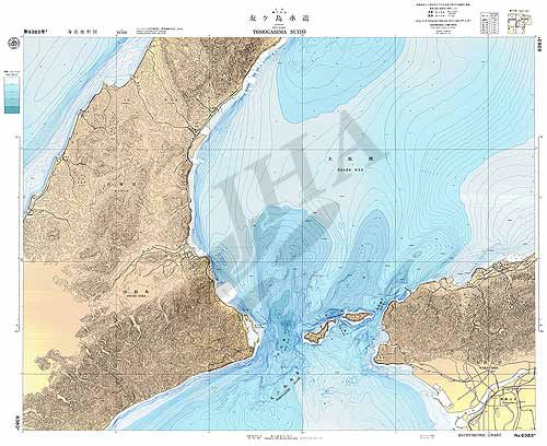 友ケ島水道 (海底地形図) - ウインドウを閉じる