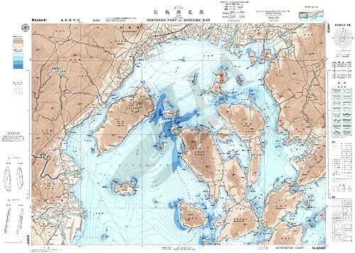 広島湾北部 (海底地形図) - ウインドウを閉じる