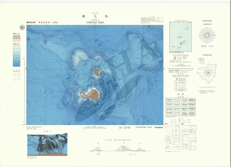 横当島 (海底地形図) - ウインドウを閉じる