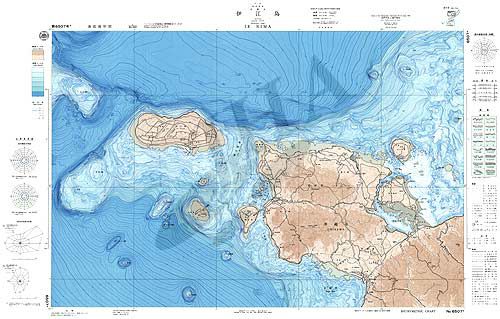 伊江島 (海底地形図) - ウインドウを閉じる