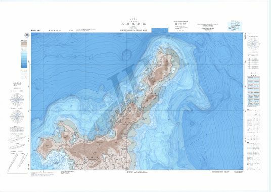 石垣島北部 (海底地形図) - ウインドウを閉じる