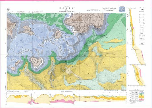 石垣島南部 (海底地質構造図) - ウインドウを閉じる