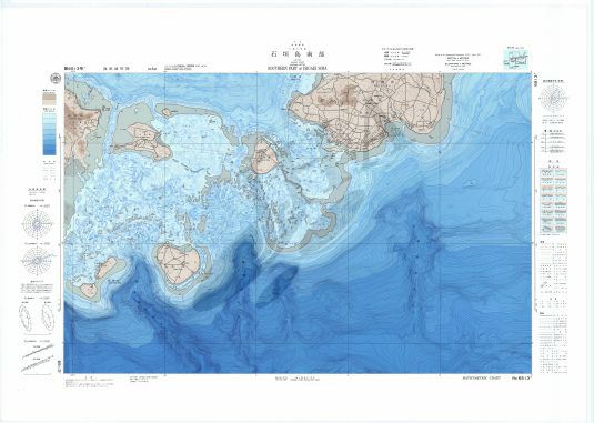 石垣島南部 (海底地形図) - ウインドウを閉じる