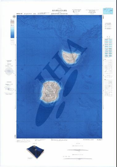 南大東島及北大東島 (海底地形図) - ウインドウを閉じる