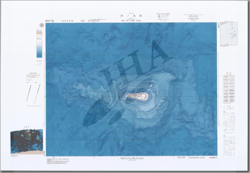 沖ノ鳥島 (海底地形図) - ウインドウを閉じる